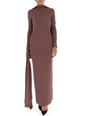 The Attico Cut Out Maxi Dress