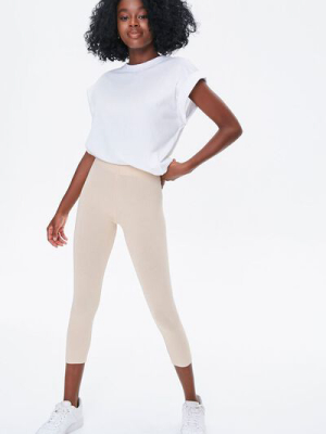 Basic High-rise Capri Leggings