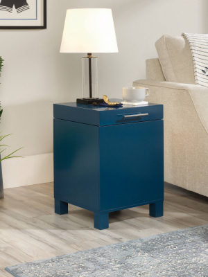 Vista Key Storage Side Table Navy Blue - Sauder