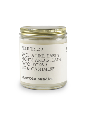 Glass Jar Candle Adulting