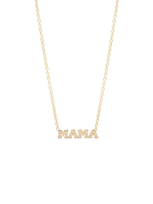 14k Itty Bitty Mama Necklace