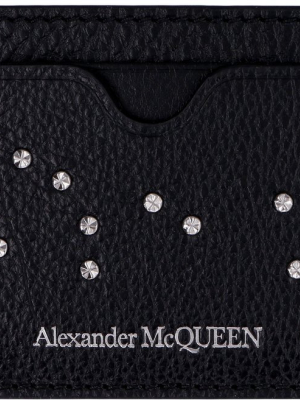 Alexander Mcqueen Studded Skull Cardholder