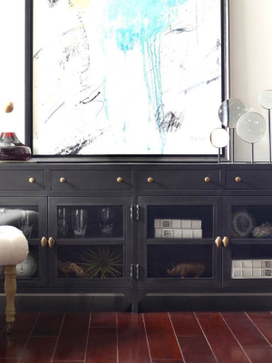 Shadow Box Media Console - Black