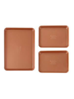 Familytraditions 3pc Copper Bakeware Set