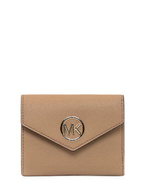 Michael Michael Kors Logo Plaque Foldover Purse