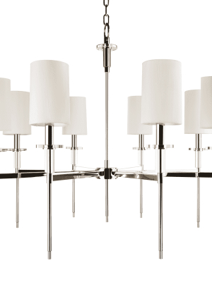 Amherst 8 Light Chandelier Polished Nickel