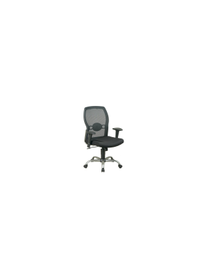 Screen Back Mesh Seat Chair Black - Osp Home Furnishings