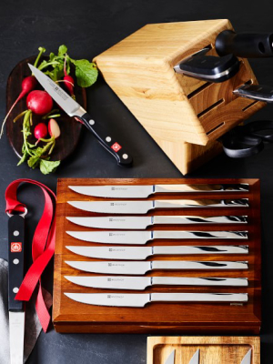 Wüsthof Classic 6-piece, 9-slot Block Set With Cook's Spoon