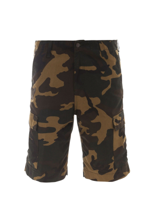 Carhartt Wip Camouflage Print Cargo Shorts