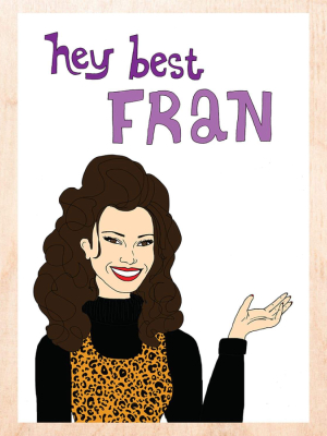 Best Fran Greeting Card