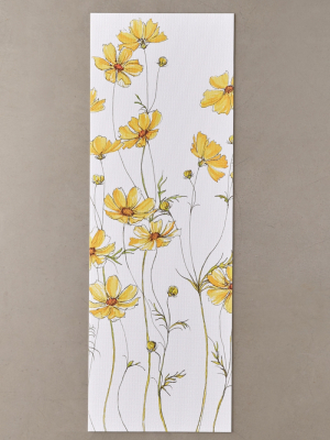 Jessica Hanselmann For Deny Cosmos Flowers Yoga Mat