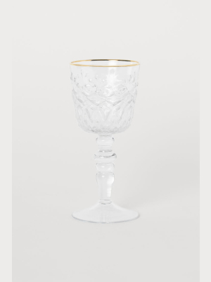 Textured Wine Glass