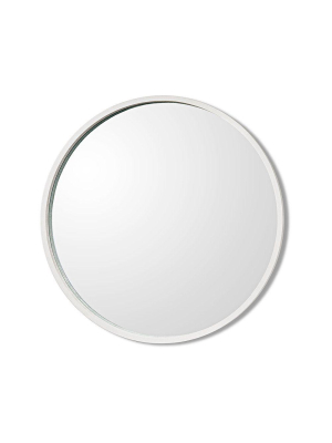 Como White Linen Mirror In Various Sizes