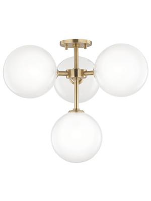 Ashleigh 4 Light Semi Flush