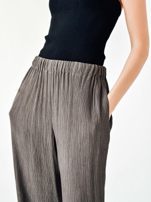 Grey Pleated Savannah Pant