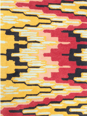 Flame Stitch Rug