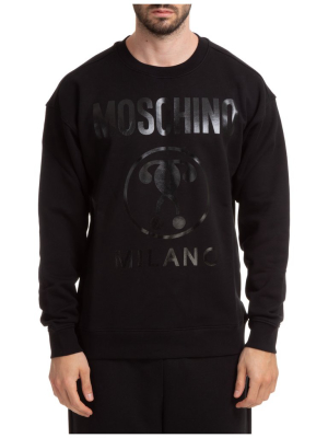 Moschino Question Mark Logo Printed Sweatshirt