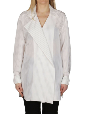 Agnona Pinstripe Long-sleeve Shirt