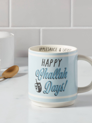 16oz Happy Challah Days Mug Blue - Threshold™