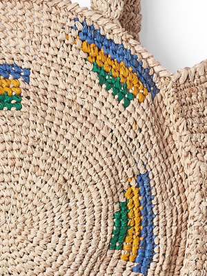 Raffia Circle Bag