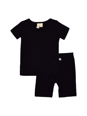 Short Sleeve Toddler Pajama Set In Midnight