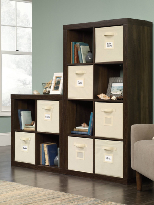 Stow Away 8 Cube Organizer Smoked Oak - Sauder