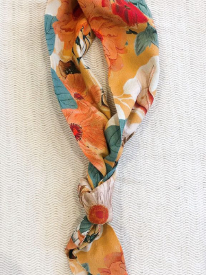 Scarf Headband - Cosmos Floral