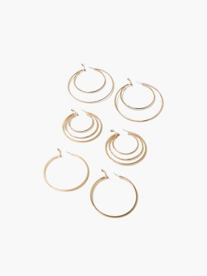 Twisted Hoop Earring Set