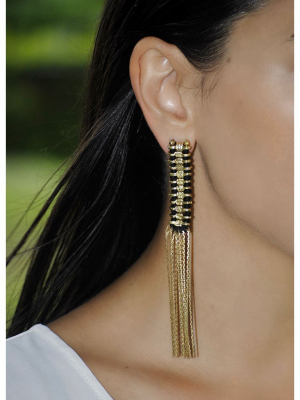 Temple Tassel Earrings