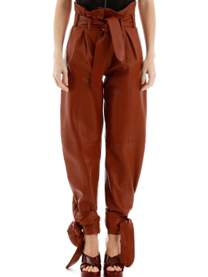 Attico Belted Detail Panelled Pants