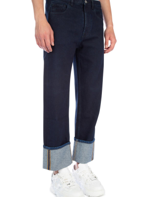 Valentino Vlogo Cuffed Jeans