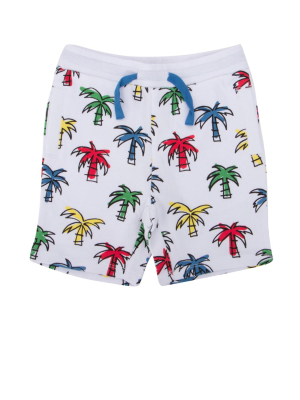 Stella Mccartney Kids Doodly Palms Print Shorts