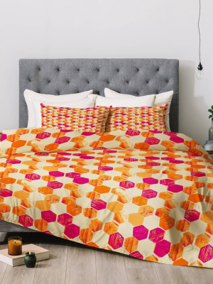 Pattern State Hex Comforter Set - Deny Designs