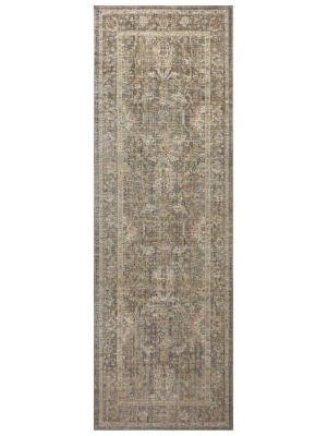 Chris Loves Julia X Loloi Rosemarie Rug - Sage/blush