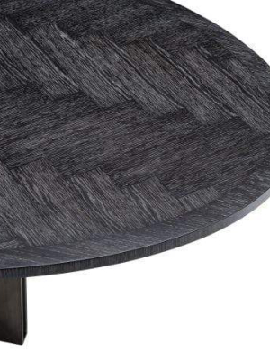 Eichholtz Melchior Oval Dining Table - Black & Gray