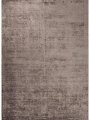 Yasmin Handmade Solid Dark Gray Area Rug