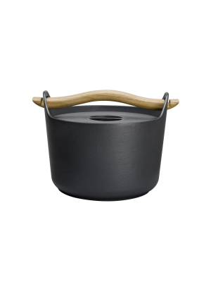 Sarpaneva Cast Iron Casserole Pot Design By Timo Sarpaneva For Iittala