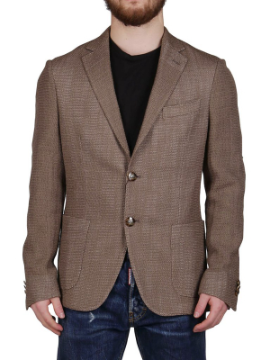 Etro Waffle Knitted Single-breasted Blazer
