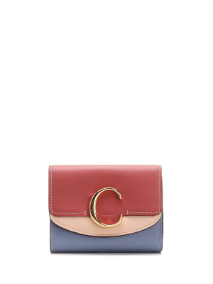 Chloé Two-tone Bifold Wallet