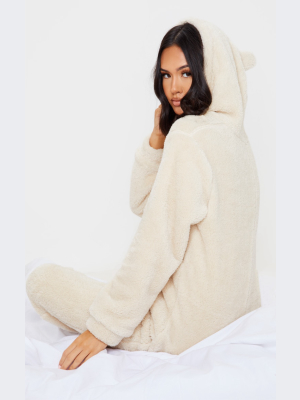 Cream Teddy Ear Onesie