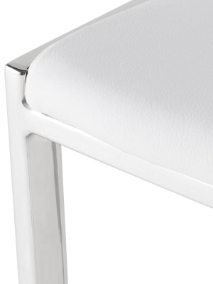 Nuevo Aaron Bar Stool - White