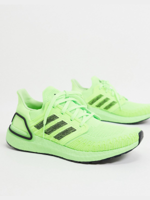 Adidas Running Ultraboost 20 Sneakers In Green