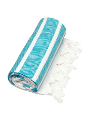Herringbone Pestemal Beach Towels - Linum Home Textiles®