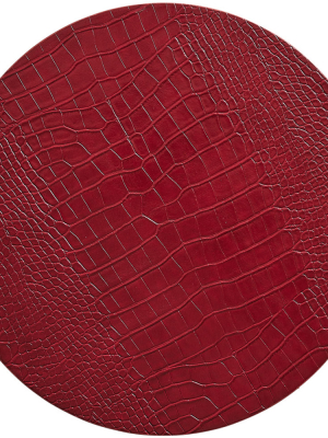 Kim Seybert Croco Placemat In Red – Set Of 4