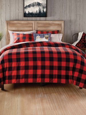 Buffalo Check Comforter Set Red - G.h. Bass