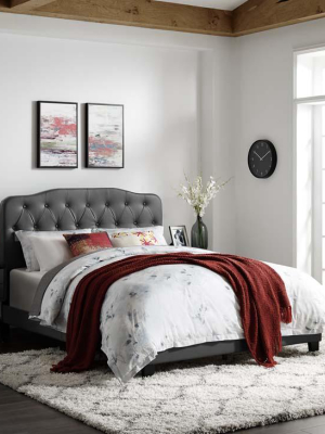 Alicia Full Faux Leather Bed