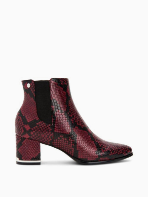 Fioranna Snake Elastic Zip Boot