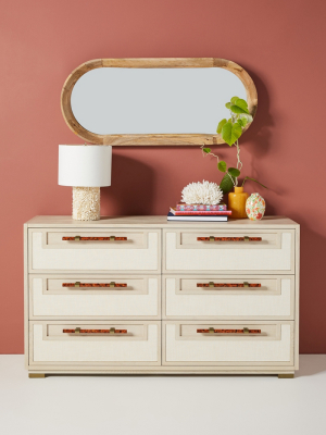 Dove Linen Six-drawer Dresser