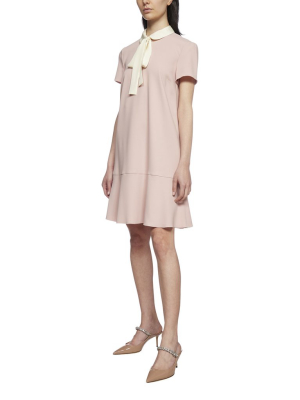 Redvalentino Bow Tie Flared Mini Dress