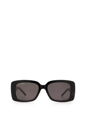 Balenciaga Eyewear Monogram Rectangular Frame Sunglasses